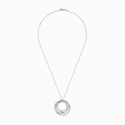 BH Multi Pave Classica 14K White Gold Diamond Crossover Pendant 0.70 TCW | Necklaces & Pendants