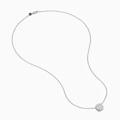 Effy Jewelry Pave Classica 14K White Gold Diamond Pendant | Necklaces & Pendants