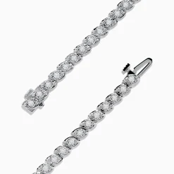 Effy Jewelry Pave Classica 14K White Gold Diamond Tennis Bracelet 0.87 TCW | Bracelets