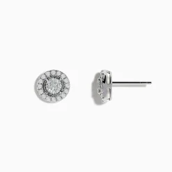 Effy Jewelry Pave Classica 14K White Gold Diamond Earrings | Earrings