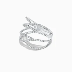 Effy Jewelry Pave Classica 14K White Gold Diamond Fashion Ring, 0.43 TCW | Rings