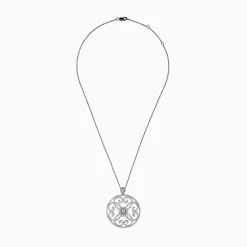 BH Multi Pave Classica 14K White Gold Diamond Pendant, 1.32 TCW | Necklaces & Pendants