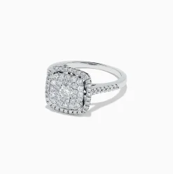 BH Multi Pave Classica 14K White Gold Diamond Ring, 0.83 | Rings