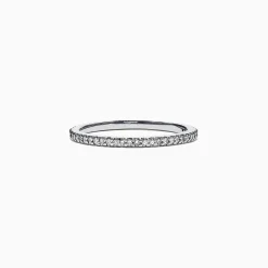 Effy Jewelry Pave Classica 14K White Gold Diamond Band Set, 0.36 TCW | Rings