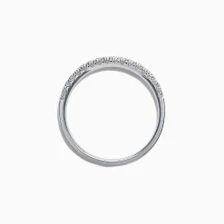Effy Jewelry Pave Classica 14K White Gold Two Row Pave Diamond Band, 0.37 TCW | Rings