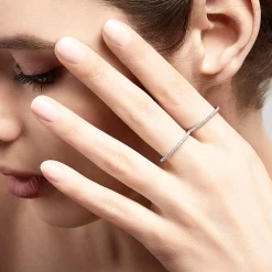 Effy Jewelry Pave Classica 14K White Gold Diamond Band Set, 0.36 TCW | Rings