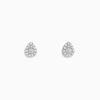 Effy Jewelry Pave Classica 14K Yellow Gold Pave Diamond Pear Shaped Stud Earrings | Earrings