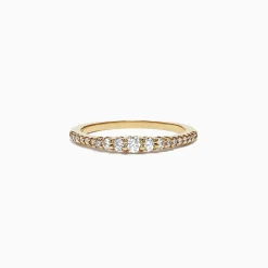 Effy Jewelry Pave Classica 14K Yellow Gold Diamond Band Ring, 0.31 TCW | Rings