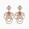 Effy Jewelry Pave Rose 14K Gold Diamond Fashion Statement Earrings | Earrings