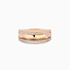 Effy Jewelry Pave Rose 14K Gold Diamond Band Ring | Rings