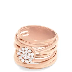 Effy Jewelry Pave Rose 14K Gold Diamond Ring, 0.35 TCW | Rings