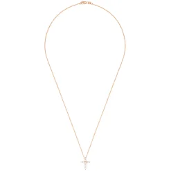 Effy Jewelry Pave Rose 14K Gold Diamond Cross Pendant, 0.22 TCW | Necklaces & Pendants