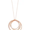 Effy Jewelry Pave Rose 14K Rose Gold Diamond Circles Pendant, 0.70 TCW | Necklaces & Pendants