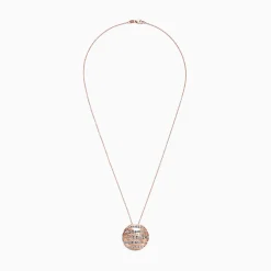 Effy Jewelry Pave Rose 14K Rose Gold Diamond Pendant, 1.91 TCW | Necklaces & Pendants