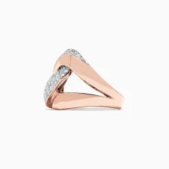 BH Pave Rose 14K Rose Gold Diamond Ring, 0.83 TCW | Rings