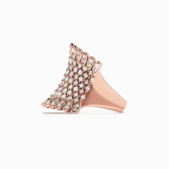 BH Pave Rose 14K Rose Gold Diamond Ring, 1.75 TCW | Rings