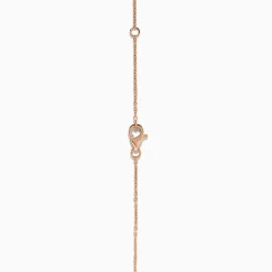 Effy Jewelry Pave Rose 14K Rose Gold Diamond Circle Necklace | Necklaces & Pendants