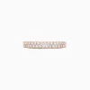 Effy Jewelry Pave Rose 14K Rose Gold Two Row Pave Diamond Band, 0.37 TCW | Rings