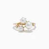 Effy Jewelry Pearl 14K Yellow Gold Diamond and Pearl Cluster Ring | Rings