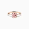 Effy Jewelry Reverie 14K Rose Gold Lab Grown Pink and White Diamond Ring | Rings