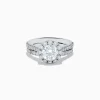 Effy Jewelry Reverie 14K White Gold Lab Grown Diamond Ring and Band Set | Rings