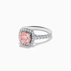 Effy Jewelry Reverie 14K White Gold Lab Grown Pink and White Diamond Ring | Rings