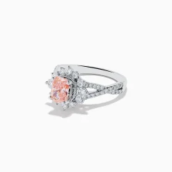 Effy Jewelry Reverie 14K White Gold Lab Grown Pink and White Diamond Ring | Rings