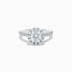 Effy Jewelry Reverie 14K White Gold Lab Grown Diamond Ring and Band Set | Rings