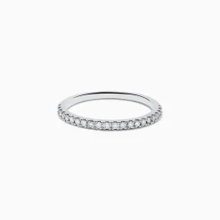 Effy Jewelry Reverie 14K White Gold Lab Grown Diamond Ring and Band Set | Rings