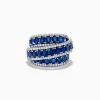 Effy Jewelry Royal Bleu 14K White Gold Sapphire and Diamond Ring | Rings
