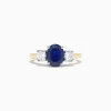 BH Multi Royale Bleu 14K Two Tone Gold Sapphire and Diamond Ring, 2.39 TCW | Rings