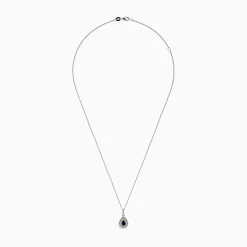 BH Multi Royale Bleu 14K Two Tone Gold Sapphire and Diamond Pendant, 0.38 TCW | Necklaces & Pendants