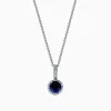 Effy Jewelry Royale Bleu 14K White Gold Sapphire and Diamond Pendant, 1.79 TCW | Necklaces & Pendants
