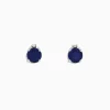 Effy Jewelry Royale Bleu 14K White Gold Sapphire Stud Earrings, 2.00 TCW | Earrings