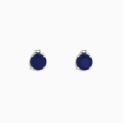 Effy Jewelry Royale Bleu 14K White Gold Sapphire Stud Earrings, 2.00 TCW | Earrings