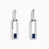 Effy Jewelry Royale Bleu 14K White Gold Sapphire and Diamond Drop Earrings | Earrings