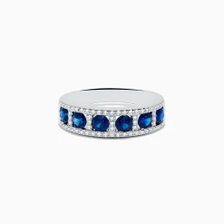 Effy Jewelry Royale Bleu 14K White Gold Sapphire and Diamond Ring, 1.66 TCW | Rings