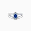 Effy Jewelry Royale Bleu 14K White Gold Sapphire and Diamond Ring, 0.70 TCW | Rings