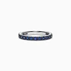 Effy Jewelry Royale Bleu 14K White Gold Blue Sapphire Band Ring, 0.99 TCW | Rings