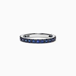 Effy Jewelry Royale Bleu 14K White Gold Blue Sapphire Band Ring, 0.99 TCW | Rings
