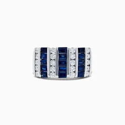 BH Multi Royale Bleu 14K White Gold Sapphire and Diamond Ring, 2.04 TCW | Rings