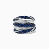 BH Multi Royale Bleu 14K White Gold Sapphire and Diamond Ring, 1.04 TCW | Rings