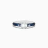 BH Multi Royale Bleu 14K White Gold Sapphire and Diamond Ring | Rings