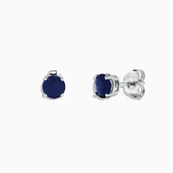 Effy Jewelry Royale Bleu 14K White Gold Sapphire Stud Earrings, 2.00 TCW | Earrings