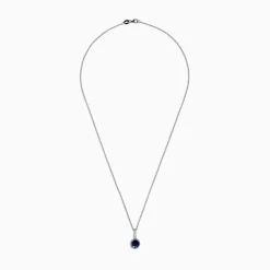Effy Jewelry Royale Bleu 14K White Gold Sapphire and Diamond Pendant, 1.79 TCW | Necklaces & Pendants