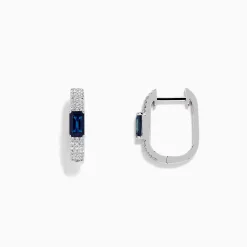 BH Multi Royale Bleu 14K White Gold Sapphire and Diamond Earrings | Earrings