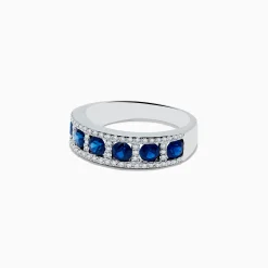 Effy Jewelry Royale Bleu 14K White Gold Sapphire and Diamond Ring, 1.66 TCW | Rings