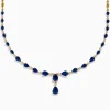 Effy Jewelry Royale Bleu 14K Yellow Gold Blue Sapphire and Diamond Necklace | Necklaces & Pendants