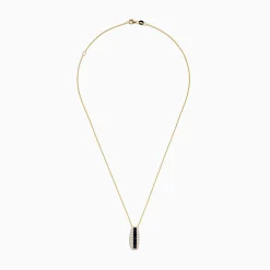 Effy Jewelry Royale Bleu 14K Yellow Gold Blue Sapphire and Diamond Pendant | Necklaces & Pendants