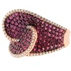 Effy Jewelry Ruby Royal 14K Rose Gold Pave Ruby Cocktail Ring, 2.64 TCW | Rings
